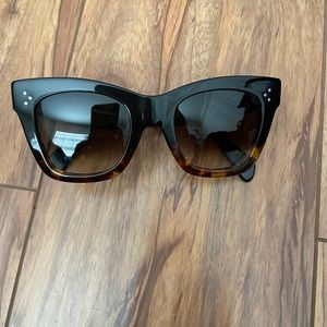 Celine 50mm square cat eye sunglasses